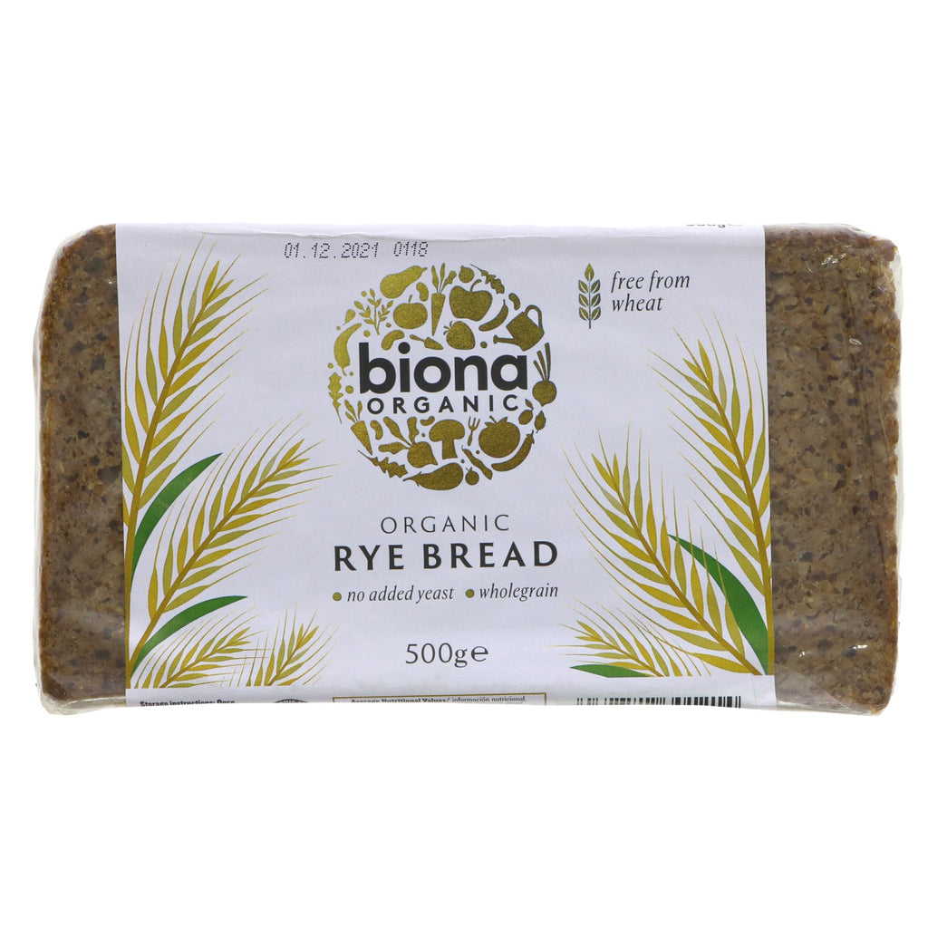 Biona | Rye Bread - Wholegrain | 500G