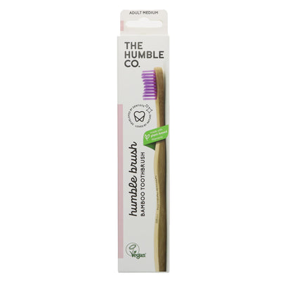 Humble | Adult Medium - Mixed Colours - Pack of 5 Toothbrushes | 1
