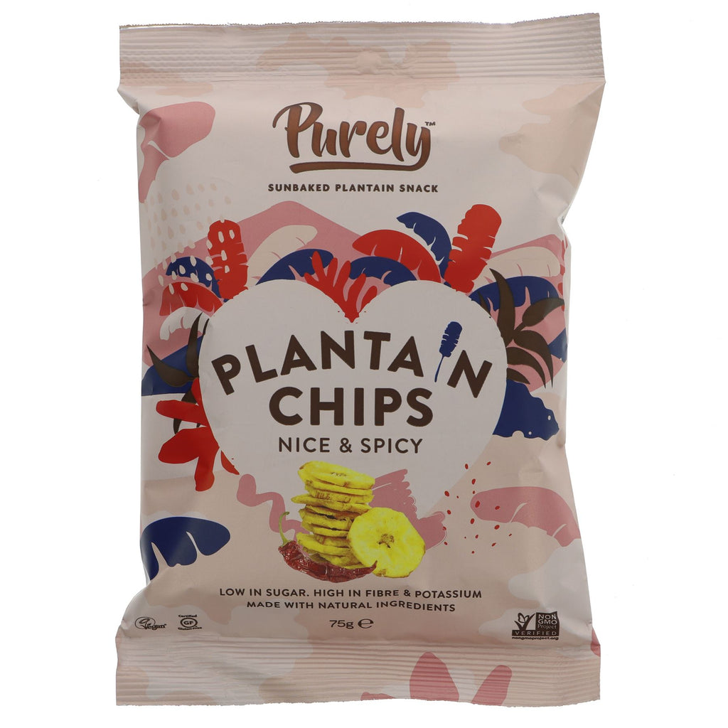 Purely | Plantain Chips Nice & Spicy | 75g