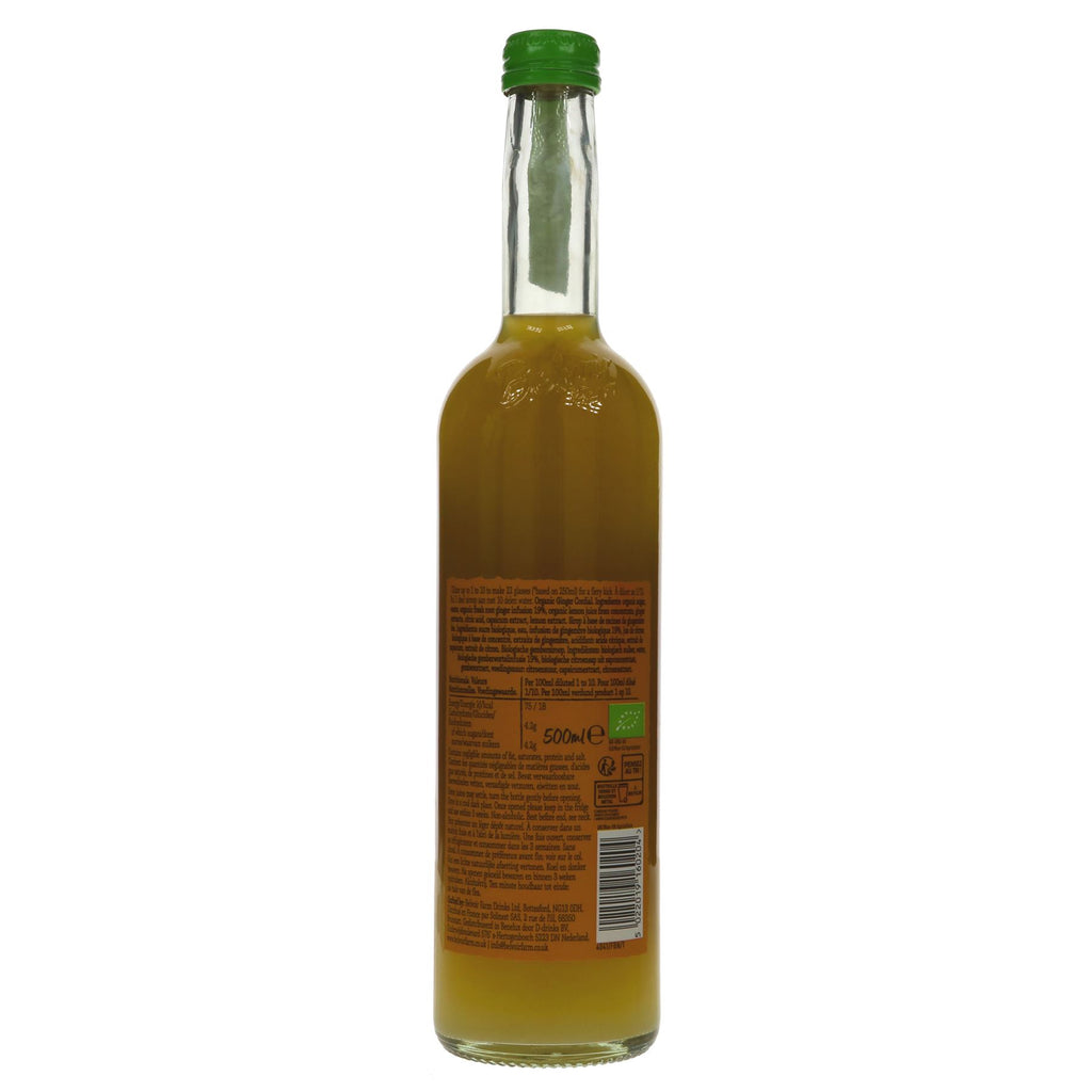 Belvoir's Organic Ginger Cordial: gluten-free, vegan & no added sugar. Made with fresh organic ginger & lemon juice. Mix with water or vodka!