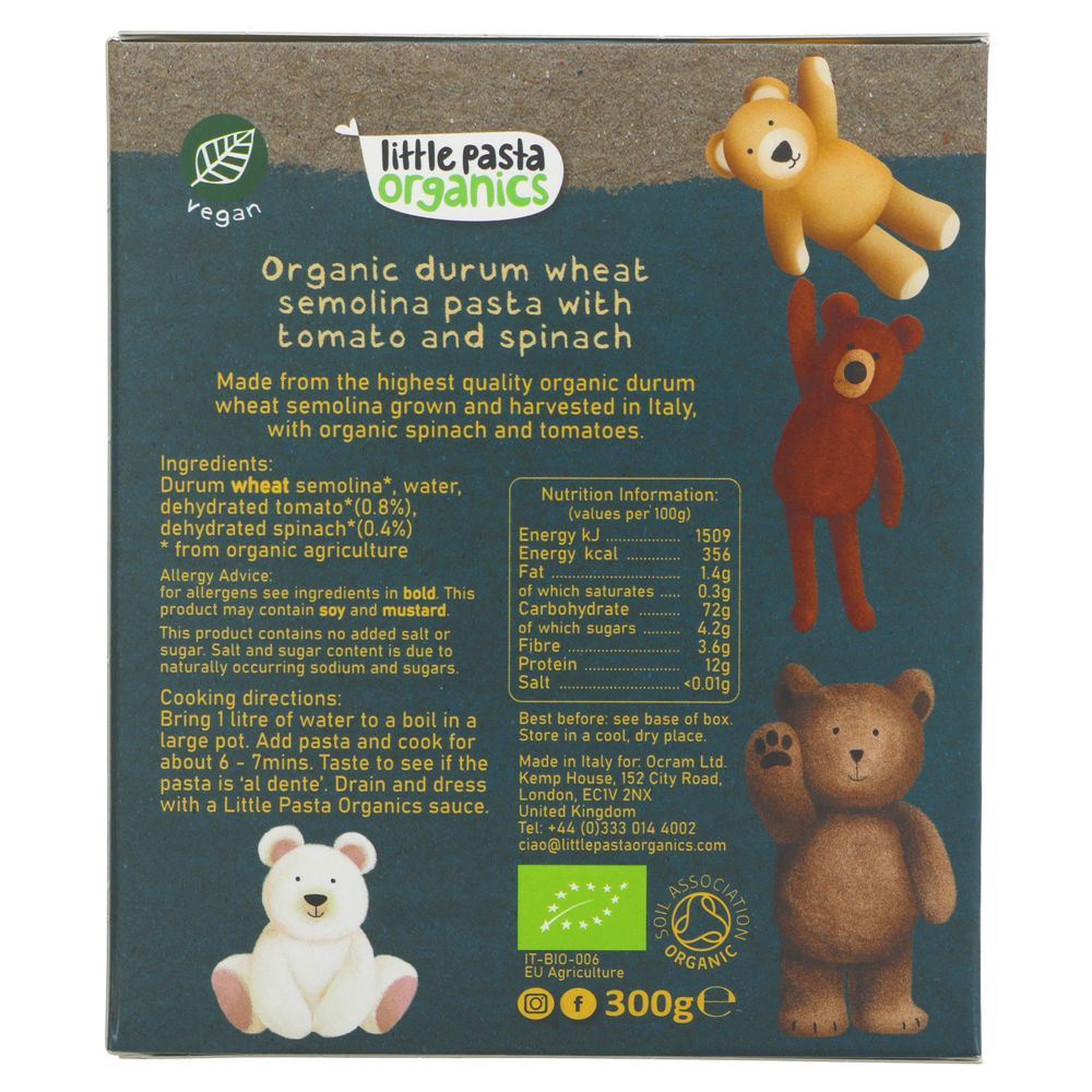 Little Pasta Organics' Teddy Bear Pasta: organic, vegan, & perfect for little ones!