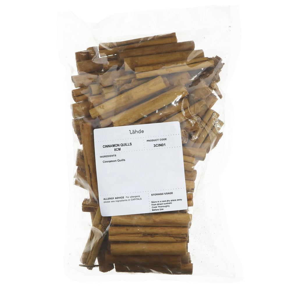 Lahde Cinnamon Quills - Vegan, perfect for baking & cooking, add warmth to seasonal dishes - 350G