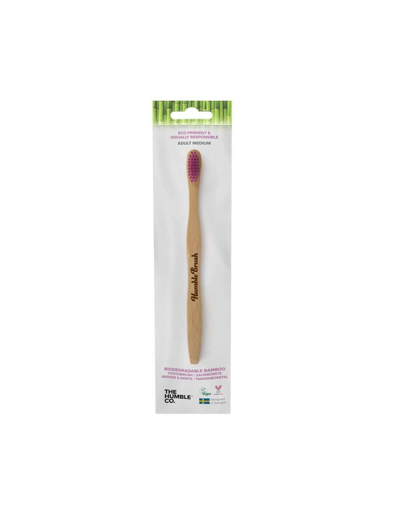 Humble | Adult Medium Flat Bamboo - flat bamboo toothbrush | 1
