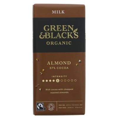 Green & Blacks | Milk Choc & Chopped Almonds | 90g