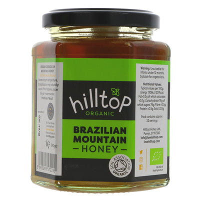 Hilltop Honey | Organic Brazilian Mountain | 340g