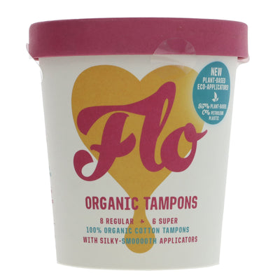 Flo | Eco-applicator Regular+super Organic Tampons | 14