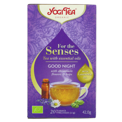 Yogi Tea | Good Night - Hops, Lavender Oil, Chamomile | 17 bags