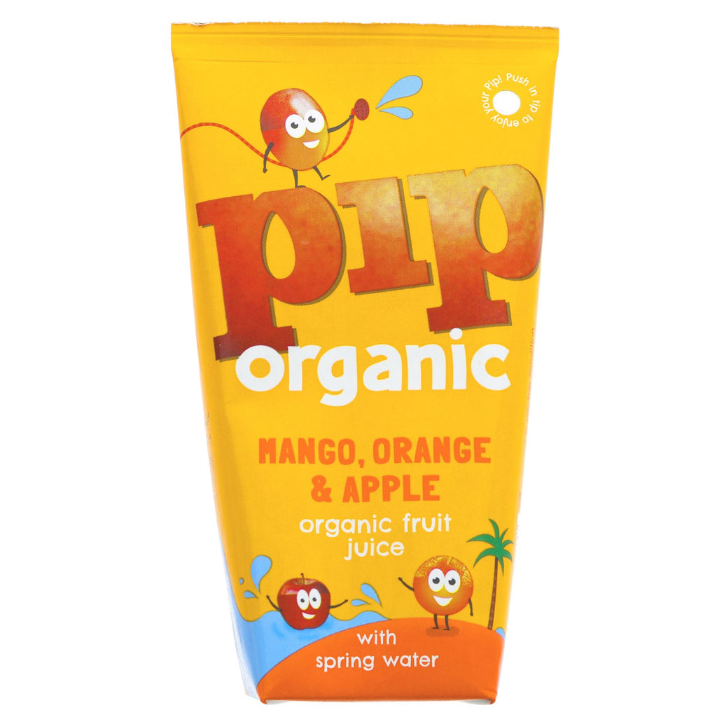 Pip Organic | Mango, Orange & Apple - Pressed Juice and Spring Water | 4x180ml