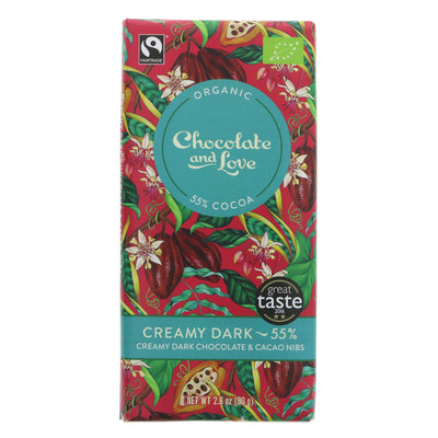 Chocolate And Love | Creamy Dark 55% Chocolate | 80G