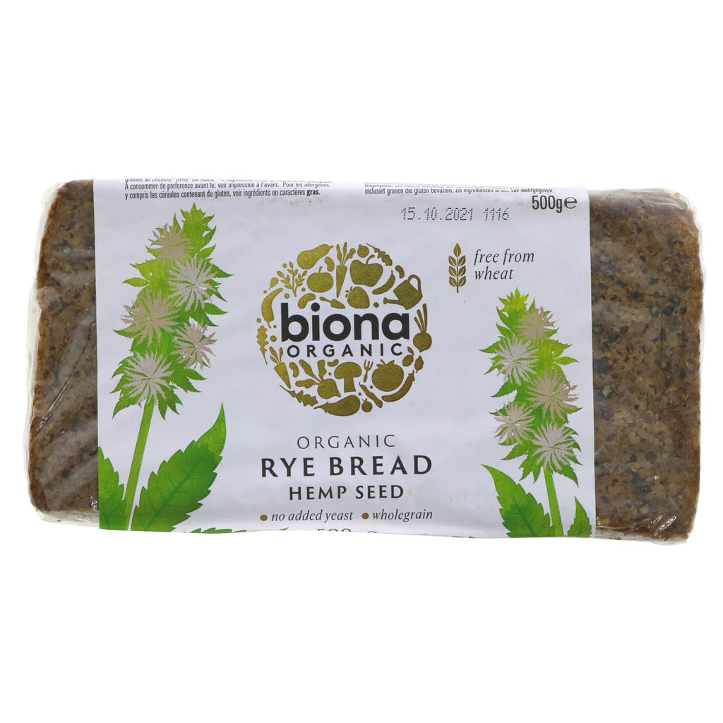 Biona | Rye Bread - Hemp Seed | 500g
