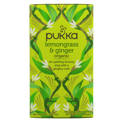 Pukka | Lemongrass and Ginger - Ginger, Verbena, Lemongrass | 20 bags