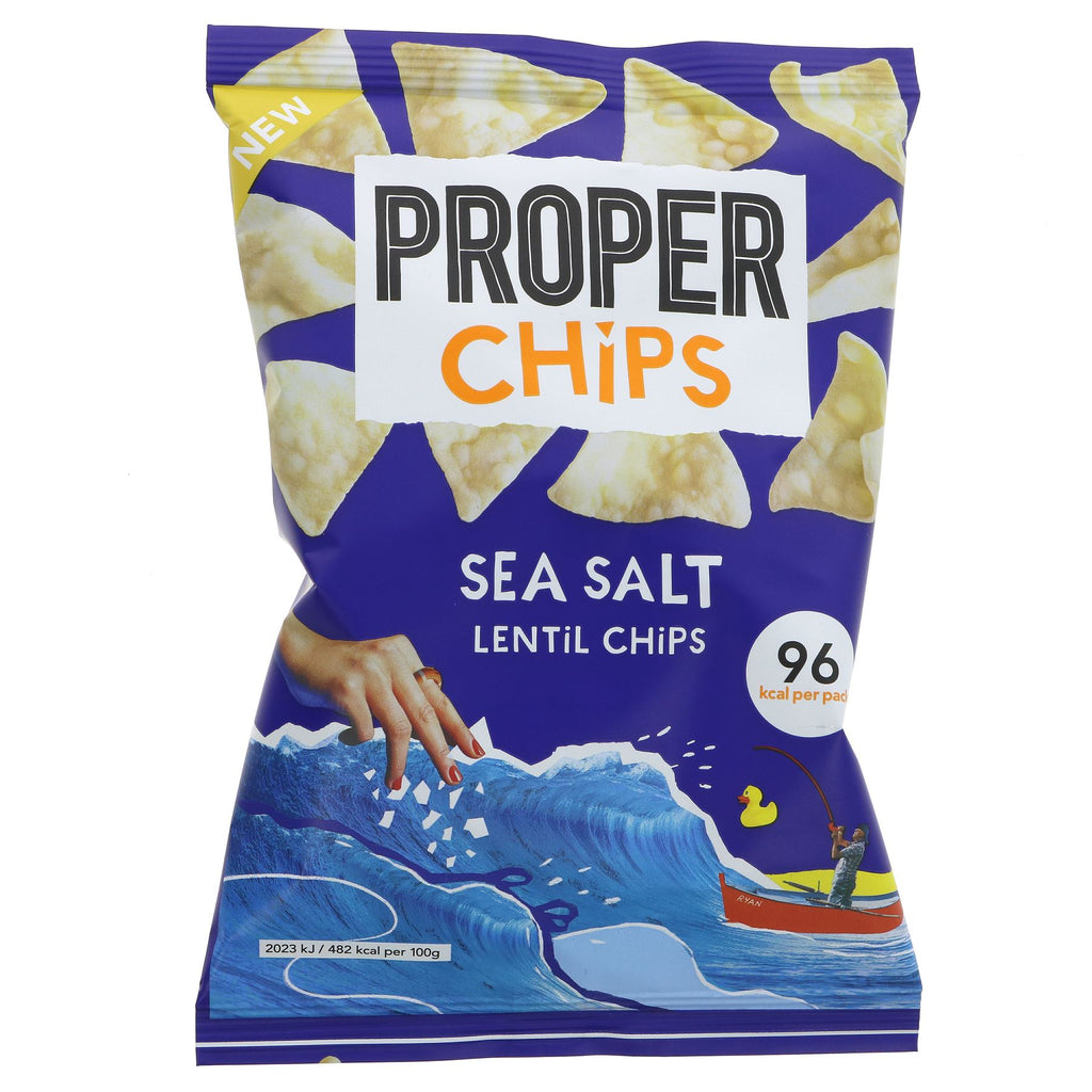 Properchips | Sea Salt - Lentil Chips | 20g