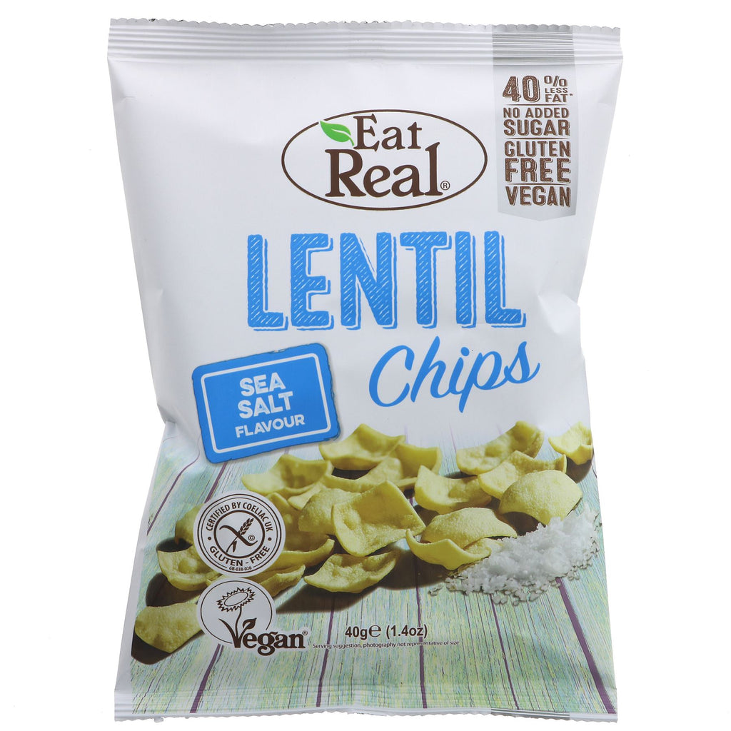 Eat Real | Lentil Sea Salted Chips | 40g
