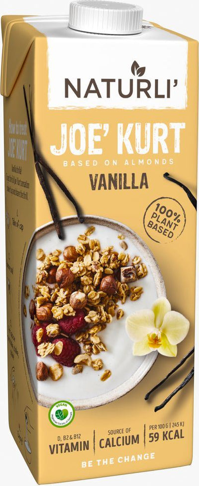 Naturli' | Joe'Kurt - Vanilla - Pouring Yoghurt | 1l