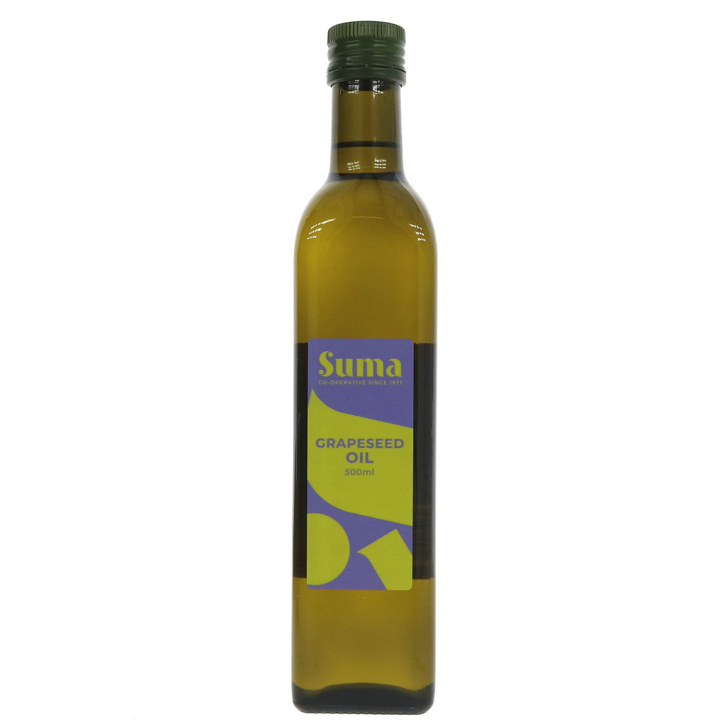 Suma Grapeseed Oil - Versatile, Vegan & GMO-free! Perfect for salads, dressings, dips, and so much more!
