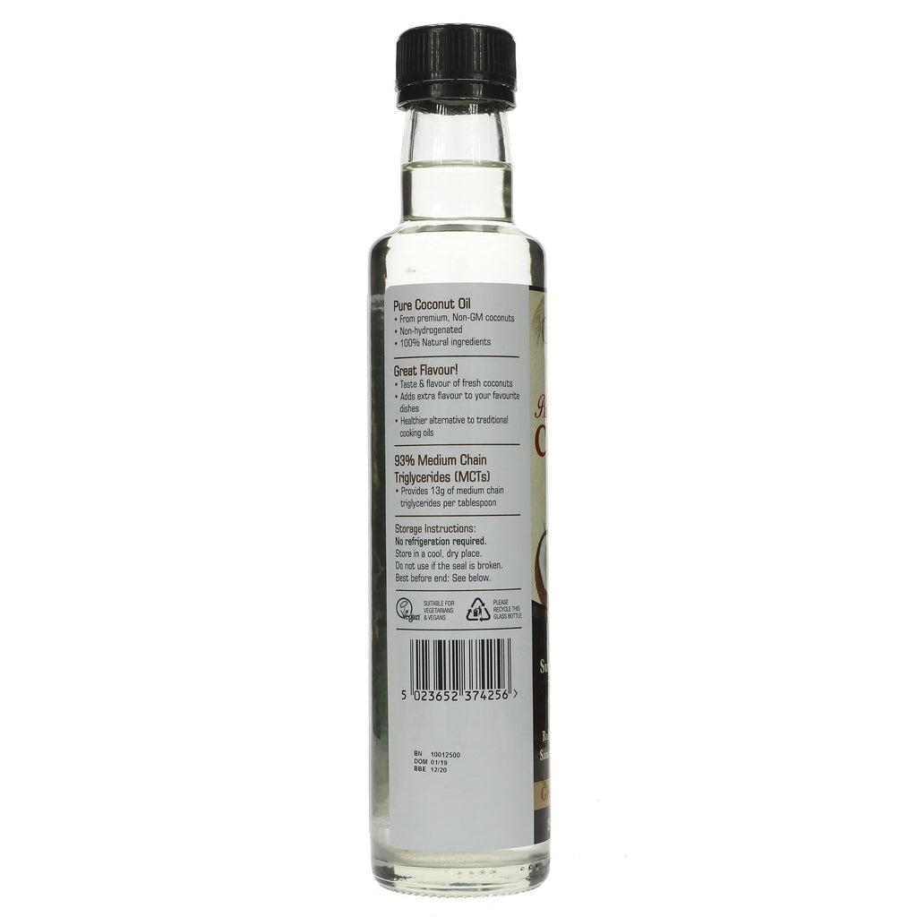 Natures Aid Liquid Coconut Oil | 93% MCTs | 250ml | Vegan-Friendly