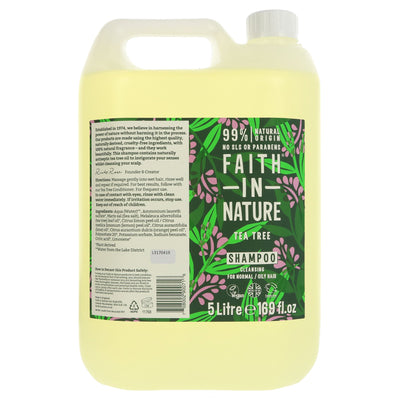Faith In Nature | Shampoo - Tea Tree | 5L