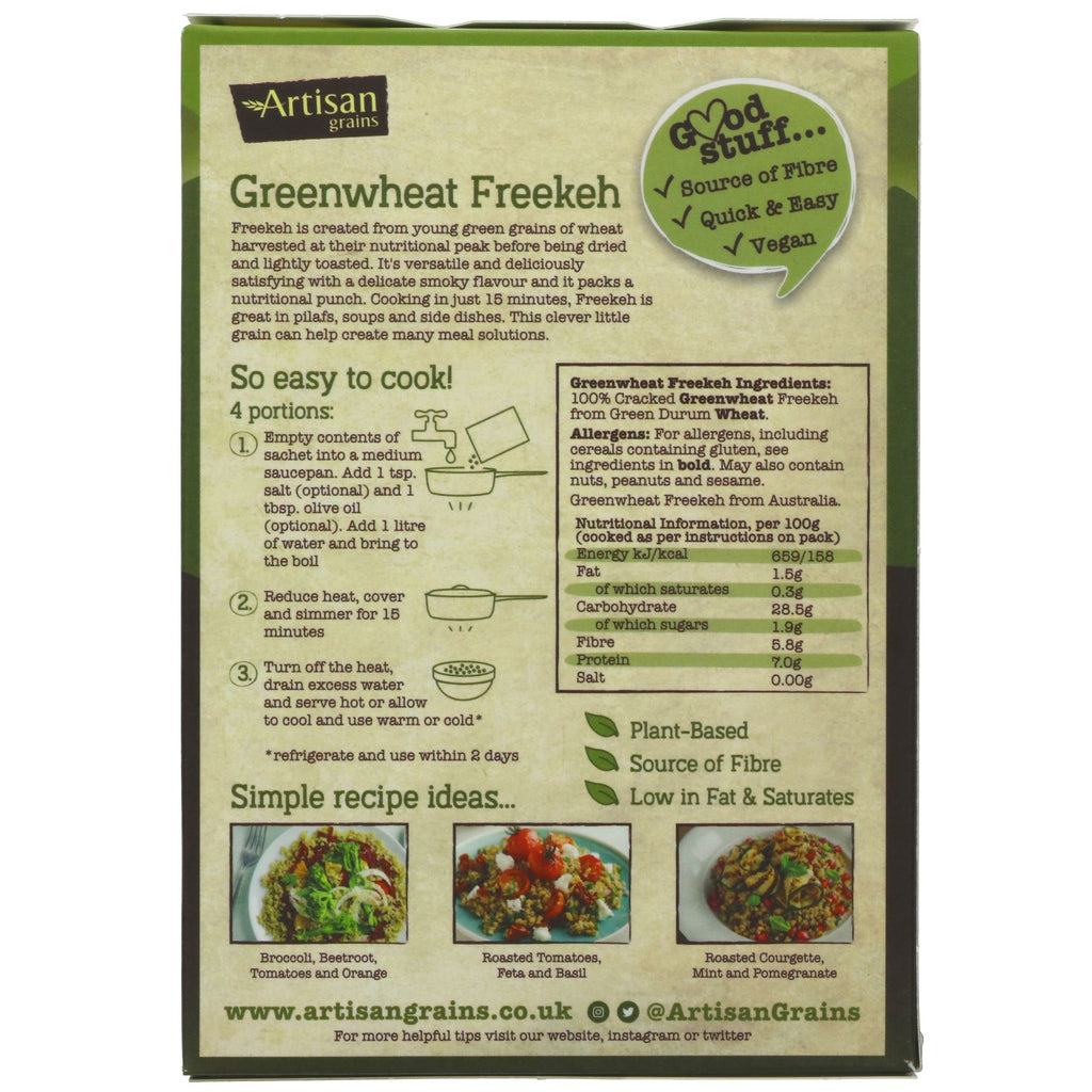 Discover nutty, vegan-friendly Greenwheat Freekeh - a flavorful alternative to rice and couscous.