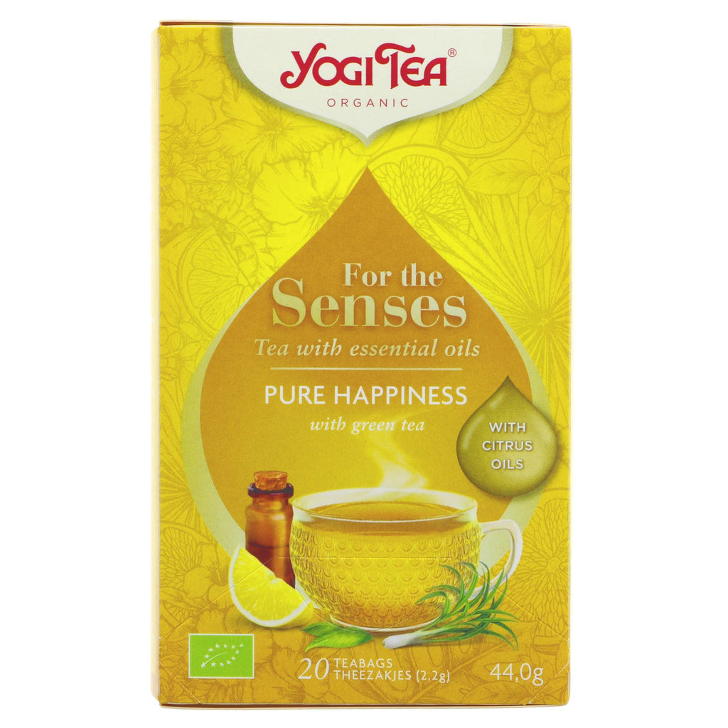 Yogi Tea | Pure Happiness - GreenTea, Lemon\Lemongrass Oil | 17 bags