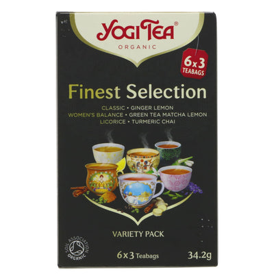Yogi Tea | Finest Selection - Contains 3 each of 6 varieties | 18 bags