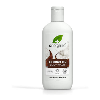 Organic & vegan Coconut Body Wash by Dr Organic. Nourish your skin with this natural, cruelty-free product.