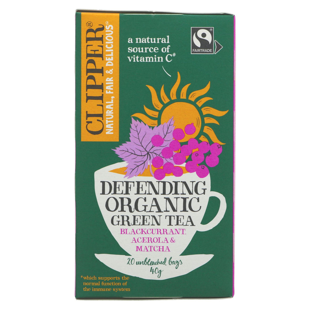 Clipper | Defending Organic Green Tea - With antioxidants and Vit C | 20 bags