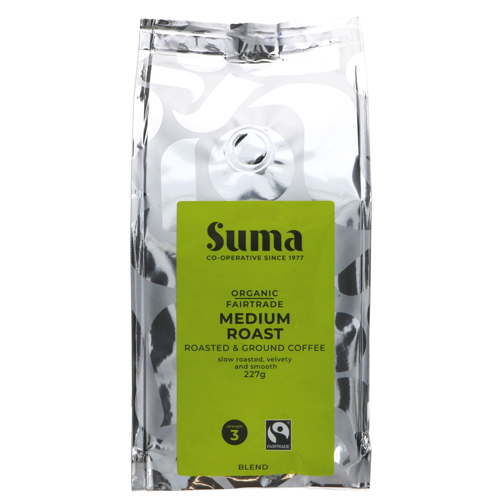 Suma | Medium Roast Ground Coffee - Strength 3, Velvety, Smooth | 227g