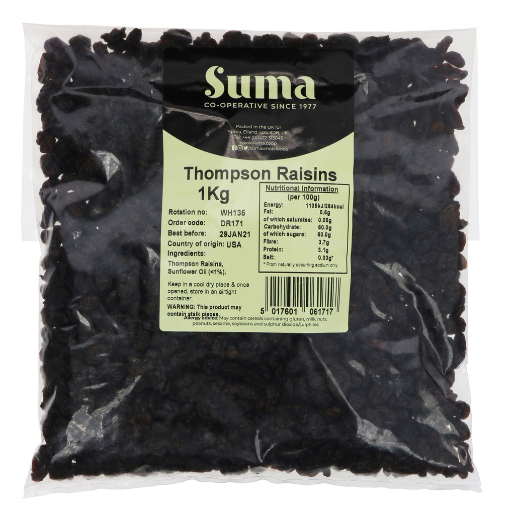 Suma | Raisins - Thompson Seedless | 1 KG