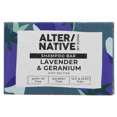 Alter/Native | Shampoo Bar - Lavender & Geranium - With tea tree | 95g