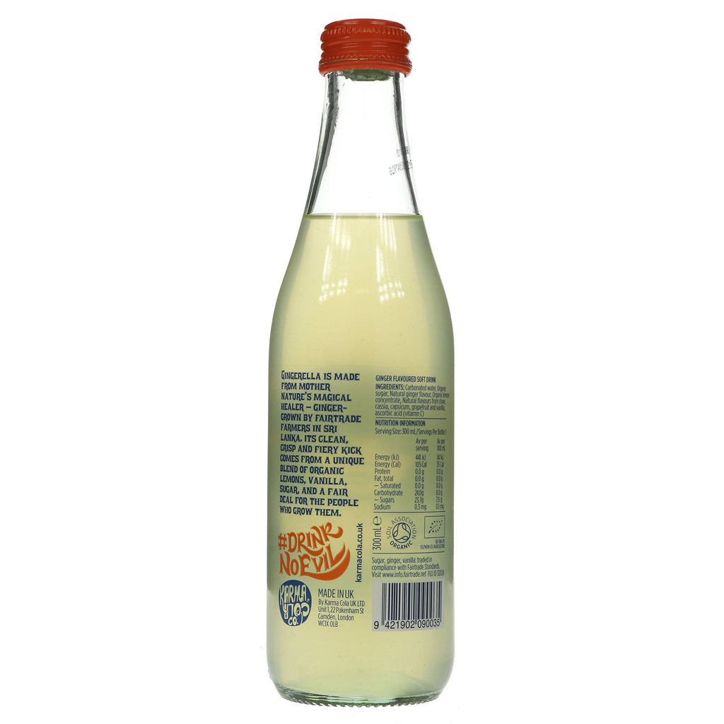 Organic, Vegan Gingerella drink made with Fairtrade and organic ingredients. No added sugar. Perfect for any occasion!