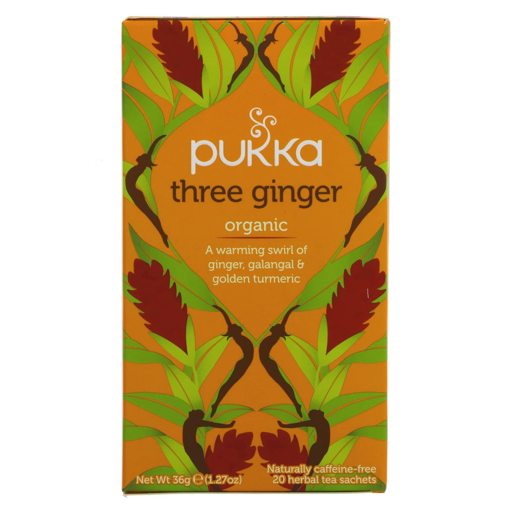 Pukka | Three Ginger - Ginger, Turmeric & Galangal | 20 bags