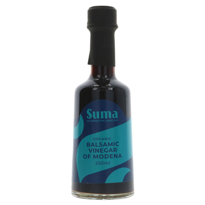 Suma's OG Balsamic Vinegar; rich, intense & organic. Perfect for dressings, marinades, & salads. Vegan friendly!