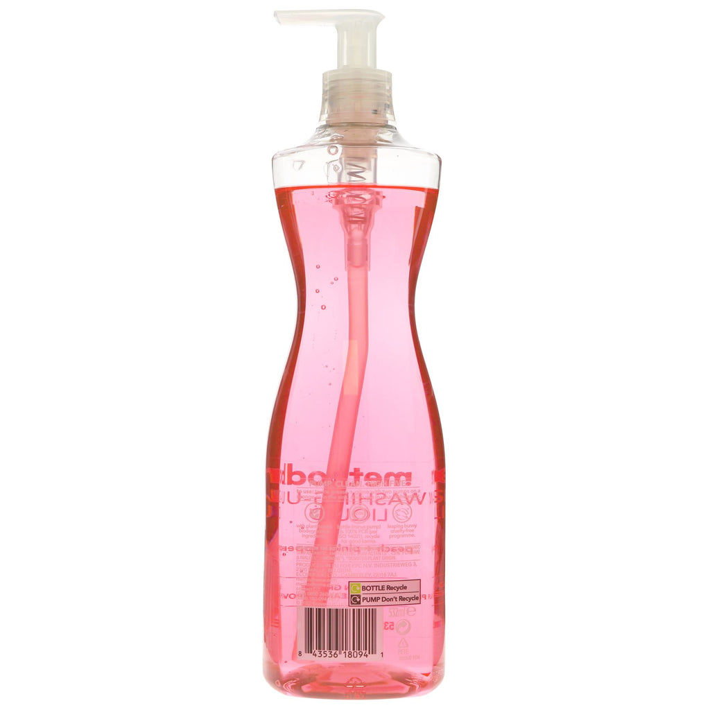 Luxurious Plant-Based Washing Up Liquid with Peach & Pink Pepper Scent. Vegan & Biodegradable. 532ml.