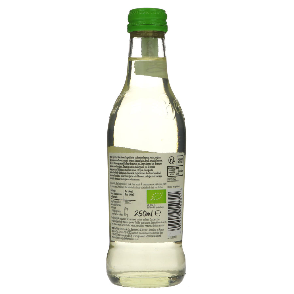 Belvoir Organic Elderflower Presse: Gluten-free, organic, vegan, with no added sugar. Delicate and refreshing taste. Perfect for any occasion!