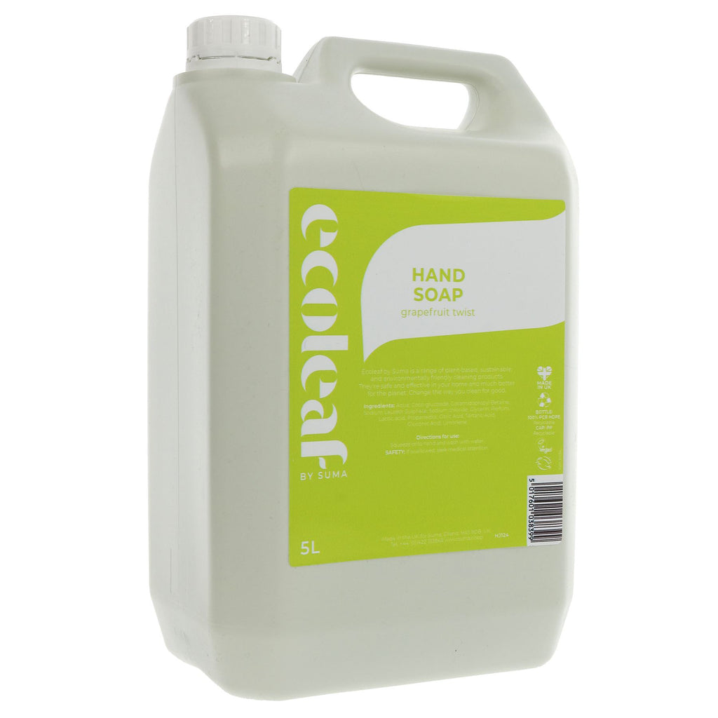 Ecoleaf | Liquid Hand Soap - Grapefruit Twist | 5l