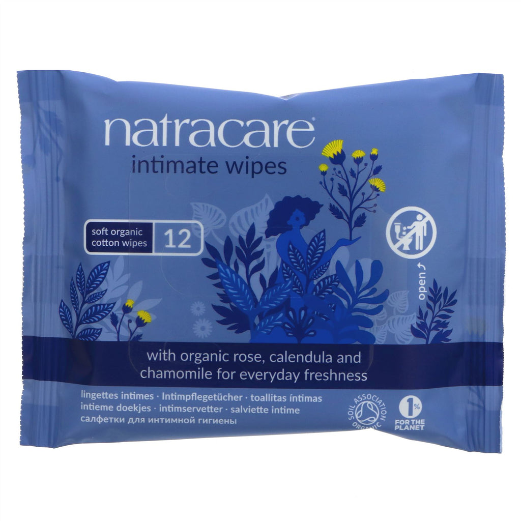 Natracare | Organic Cotton Intimate Wipes | 12