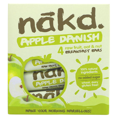 Nakd | Apple Danish Multipacks - New Improved Recipe | 4 x 30g
