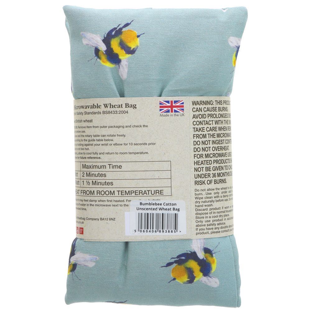 Soothe aches & pains with The Wheat Bag Company's Unscented Wheat Bag Bee. Handmade with English wheat, microwaveable & vegan.
