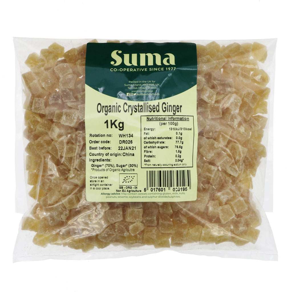 Suma | Ginger - Crystallised Organic | 1 KG