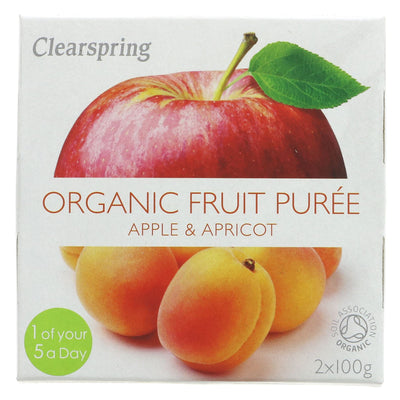 Clearspring | Apple & Apricot Puree - Org | 2X100G