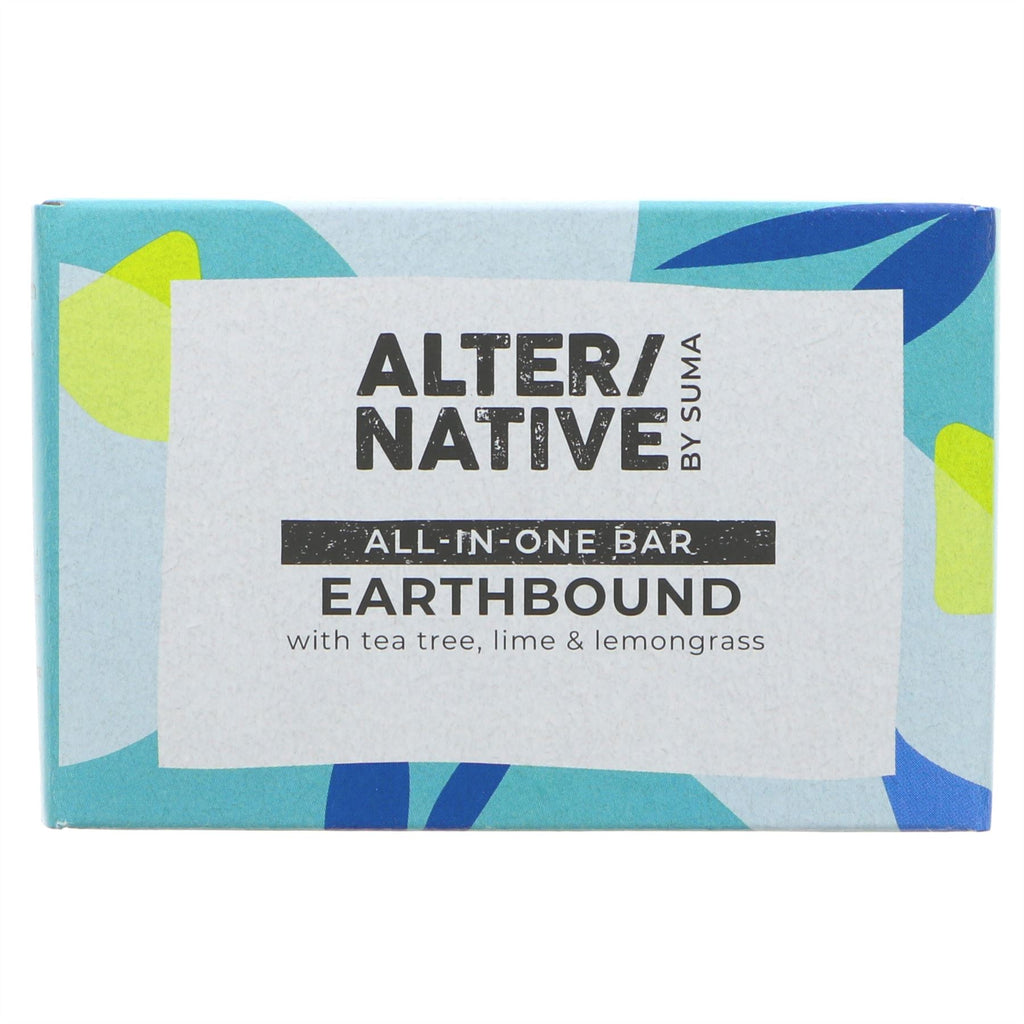 Alter/Native | All-In-One - Earthbound Bar - With tea tree lime & lemongrass | 95g