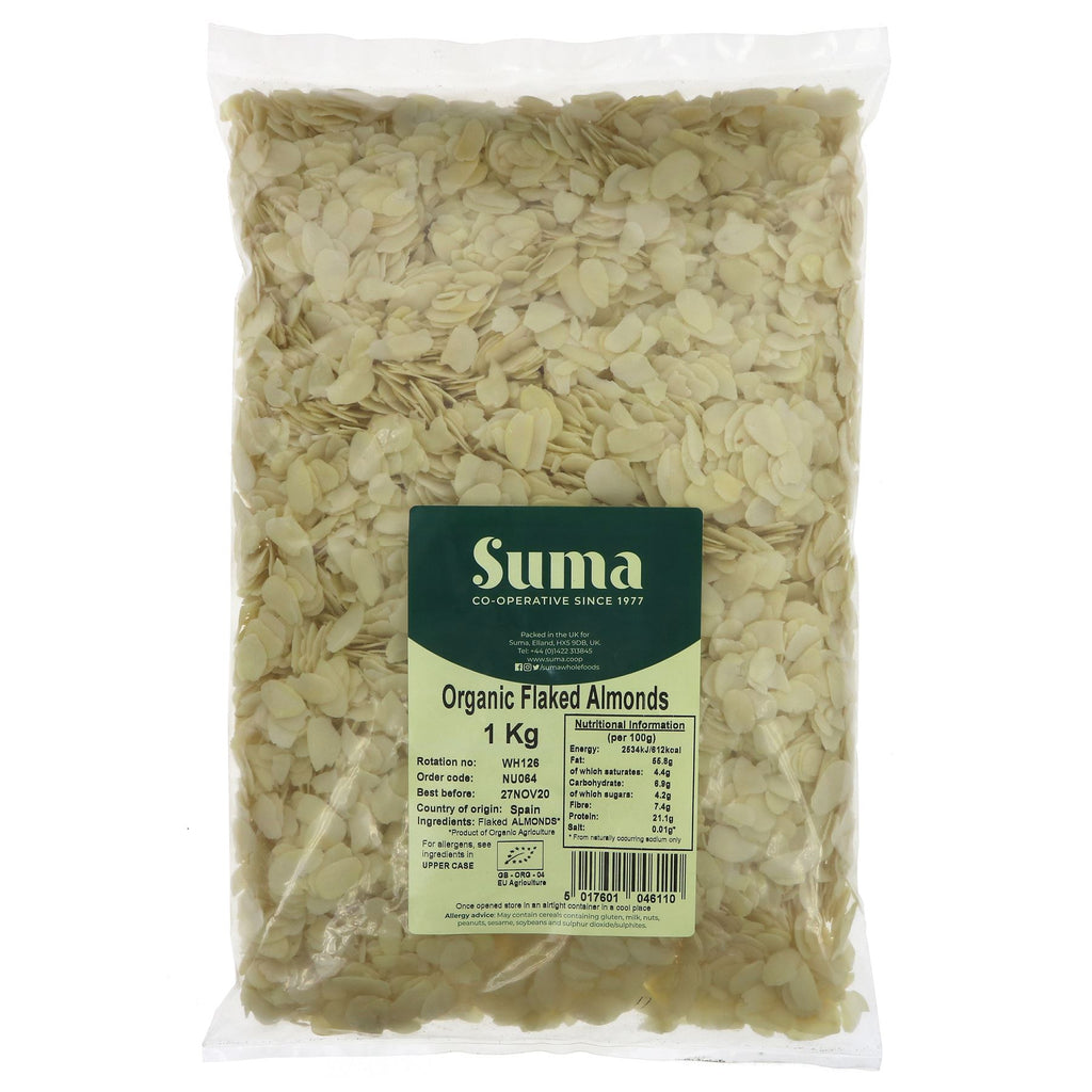 Suma | Almonds, Flaked - Organic | 1 KG
