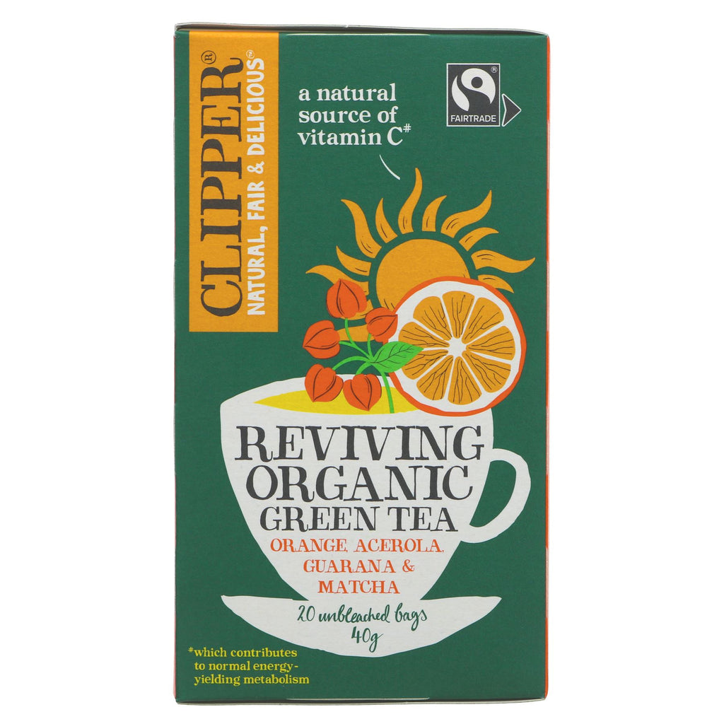 Clipper | Reviving Organic Green Tea - With antioxidants and Vit C | 20 bags