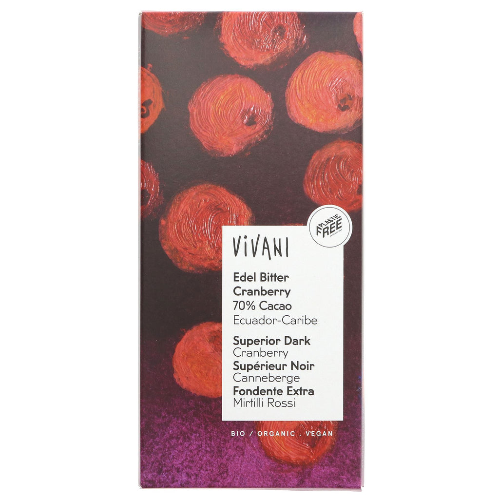 Vivani | Dark Choc & Cranberry | 100G