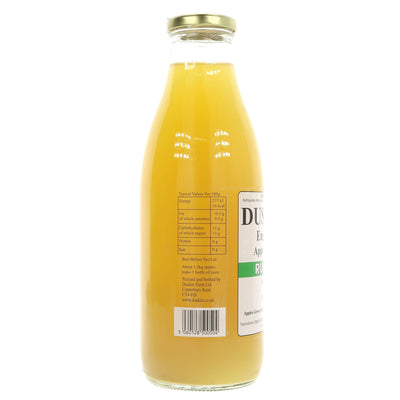Duskin Apple Juice - Russet. Refreshing, vegan, and made with only the finest ingredients. Perfect for any occasion - enjoy on its own or with your favorite meal.