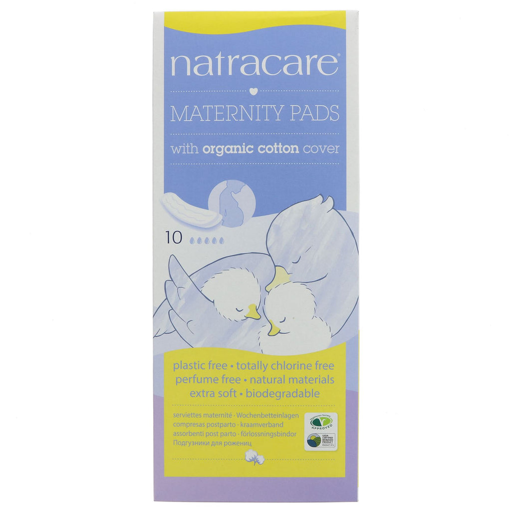 Natracare | New Mother Maternity Pads - organic cotton cover | 10