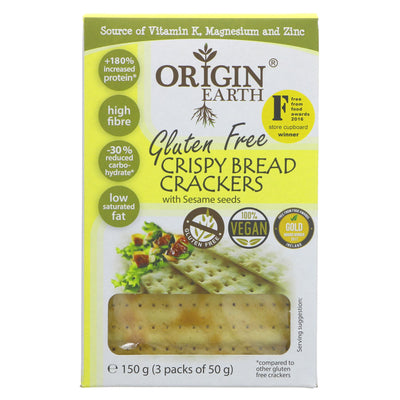 Origin Earth | Gluten Free Crackers Sesame | 150g