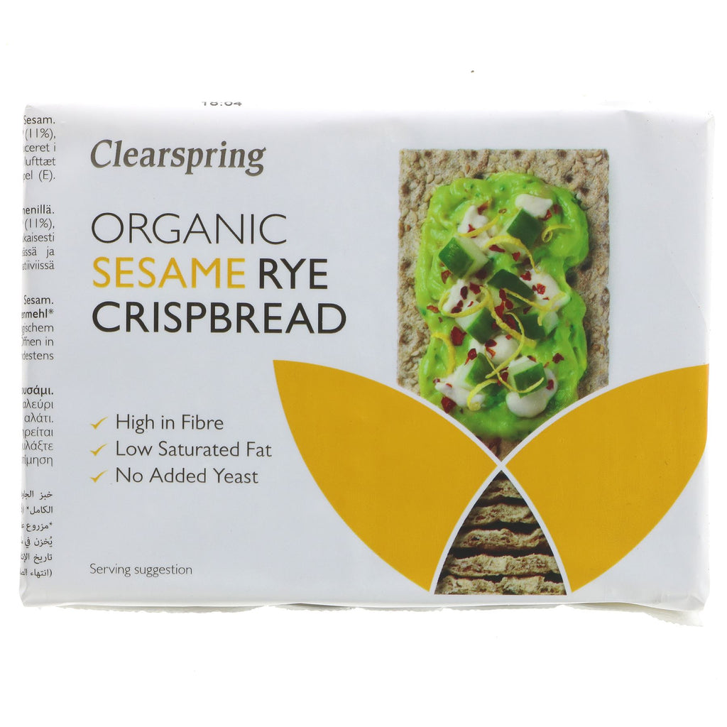 Clearspring | Rye Crispbread - Sesame | 200G