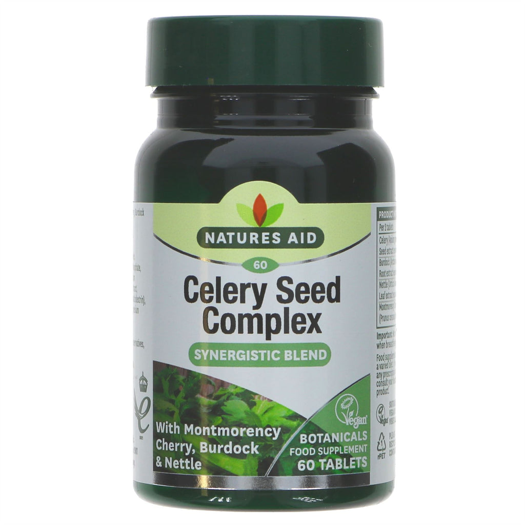 Natures Aid | Celery Seed Complex - Synergistic Blend | 60 tablets
