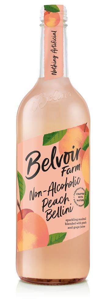 Biodynamic & vegan, Belvoir's Peach Bellini is a refreshing non-alcoholic blend of real peach & grape juices. Perfect for any occasion.